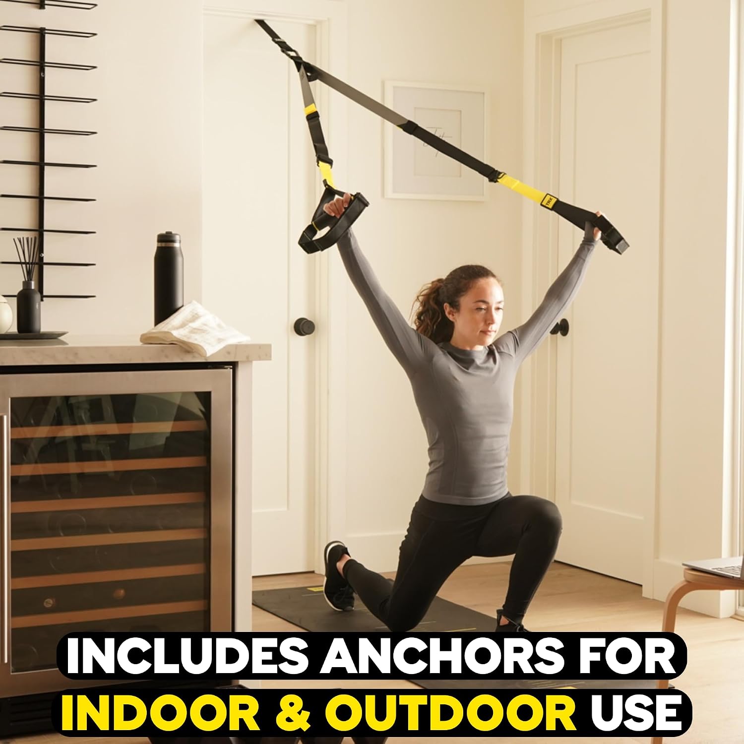 TRX Pro3 Home Gym System – Professional-Grade Suspension Trainer for Strength Training, HIIT, Cardio & Full-Body Workouts, Durable Design with Indoor & Outdoor Anchors - Image 7