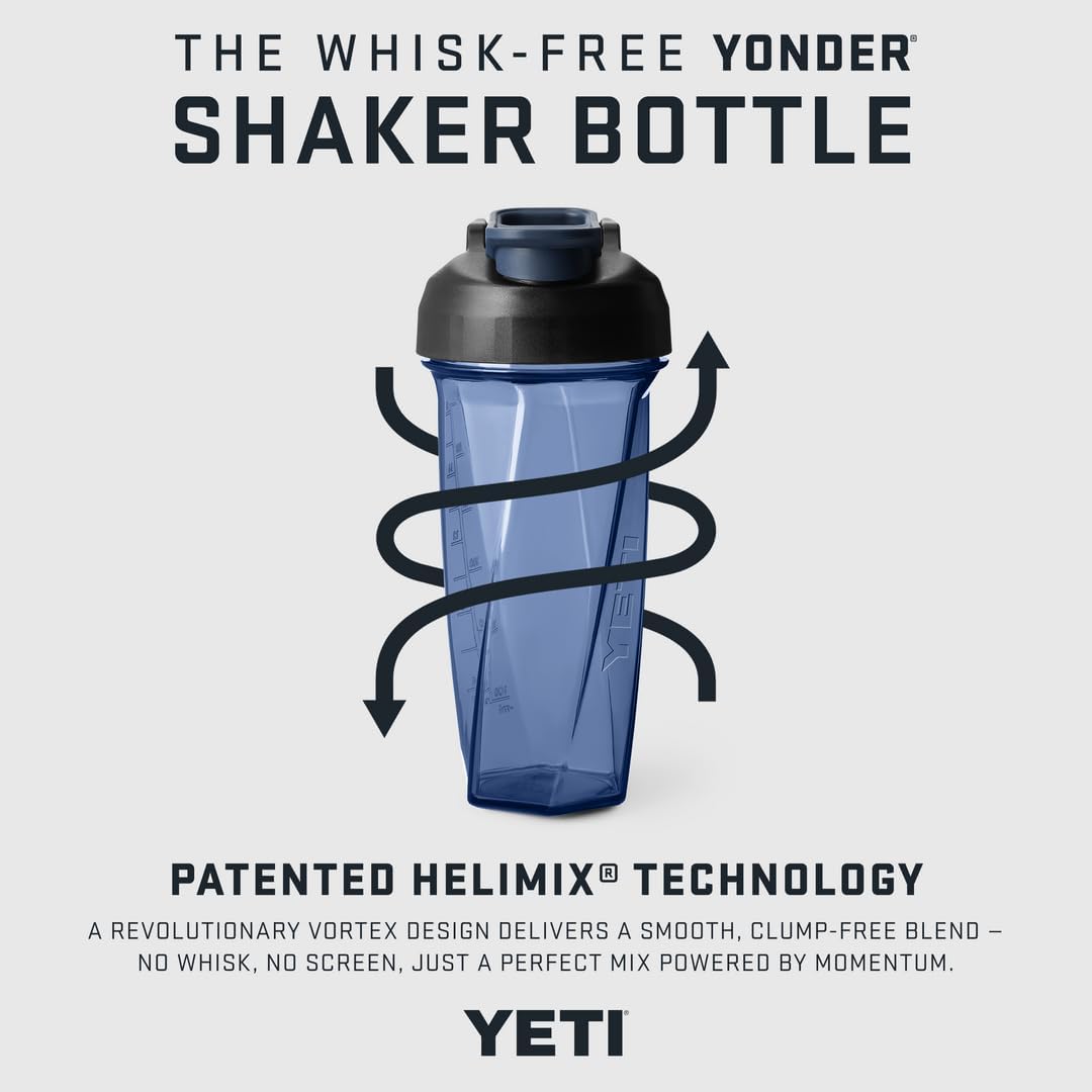 YETI Yonder Helimix Vortex Blender Shaker Bottle Holds up to 20oz | No Blending Ball or Whisk | USA Made | Portable Pre Workout Whey Protein Drink Shaker Cup | Dishwasher Safe, Tropical Pink - Image 2