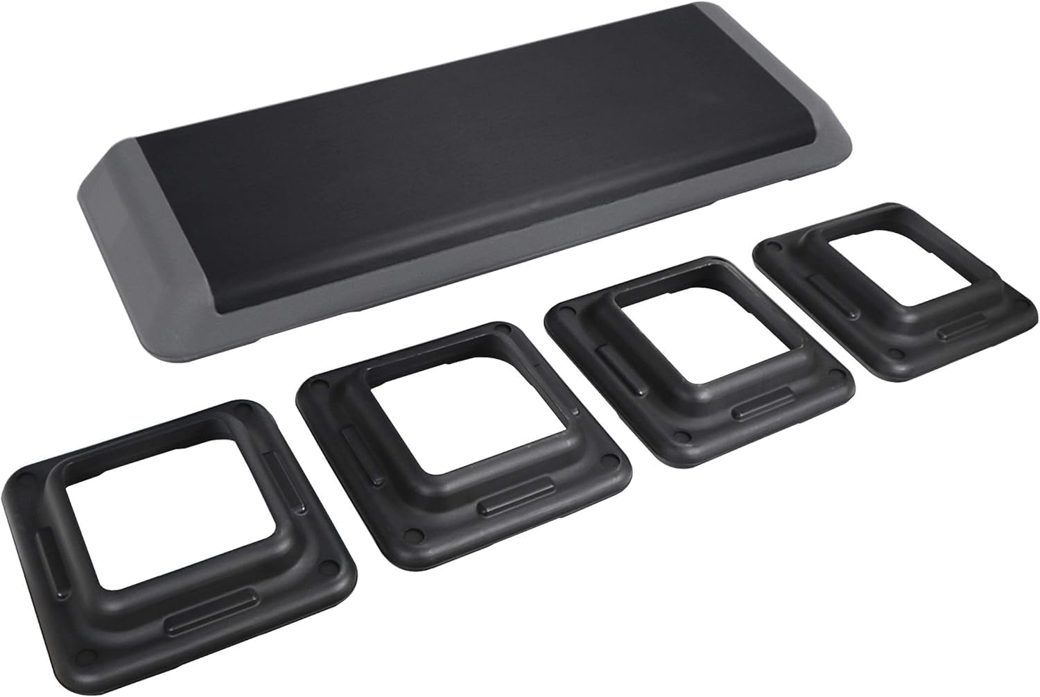 ZENY 43'' Exercise Aerobic Step Platform, Adjustable Fitness Stepper with 4 Stackable Risers, Aerobics Stepper Workout Stepper for Home Gym Cardio Strength & Training - Image 7