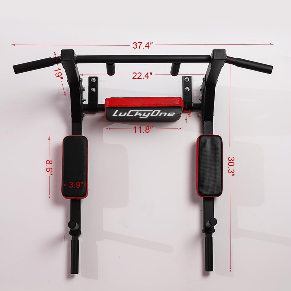 Multifunctional Wall Mounted Pull Up Bar, Chin Up Bar,Dip Station - Image 6