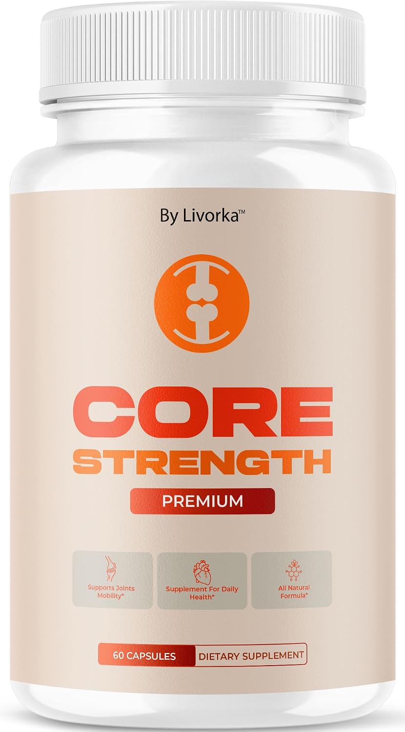 Core Strength - Core Strength Supplement for Joint Support Capsules Advanced Formula, Daily CoreStrength Pills Daily Premium Natural for Overall Health & Wellness, 60 Capsules for 1 Month