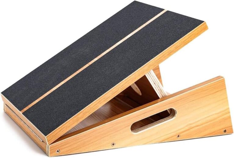 StrongTek Wooden Slant Board, Adjustable Incline, Side Handles, Non-Slip