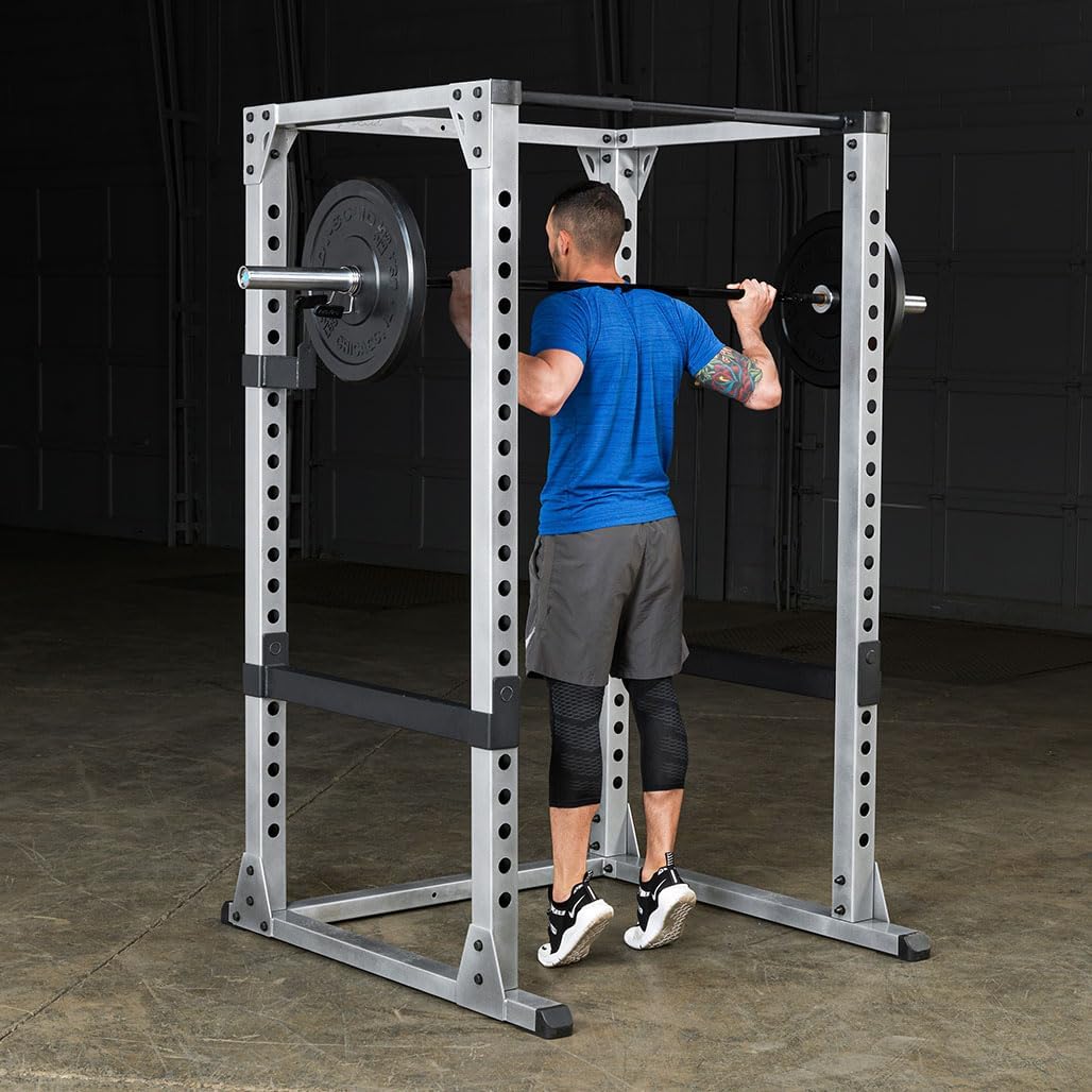 Body-Solid (GPR378 Power Rack - Heavy-Duty Steel Squat Cage with Adjustable Safety Bars and Chin-Up Bar for Home and Light Commercial Gym - Image 3