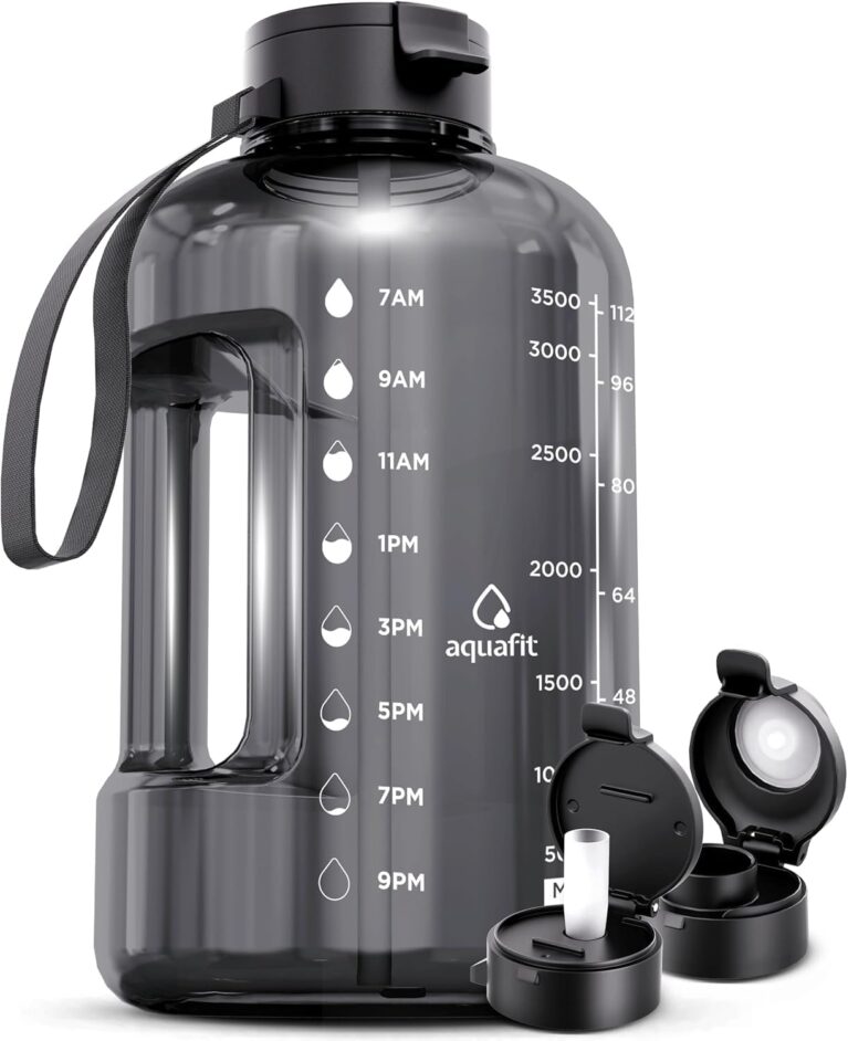 AQUAFIT 1 Gallon Water Bottle with Time Marker