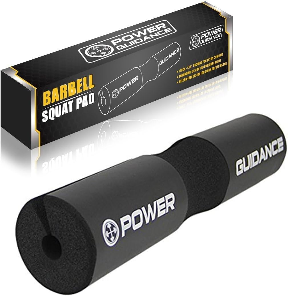 POWER GUIDANCE Barbell Squat Pad - Neck & Shoulder Protective Pad - Great for Squats, Lunges, Hip Thrusts, Weight Lifting & More - Fit Standard and Olympic Bars Perfectly - Image 4