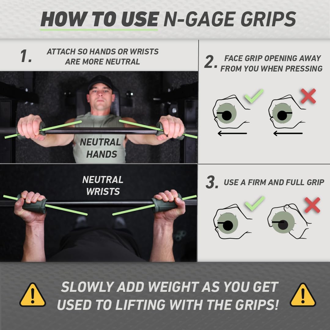 N-Gage Grips – Patented Angled Barbell Grips for Strength Training - Image 7