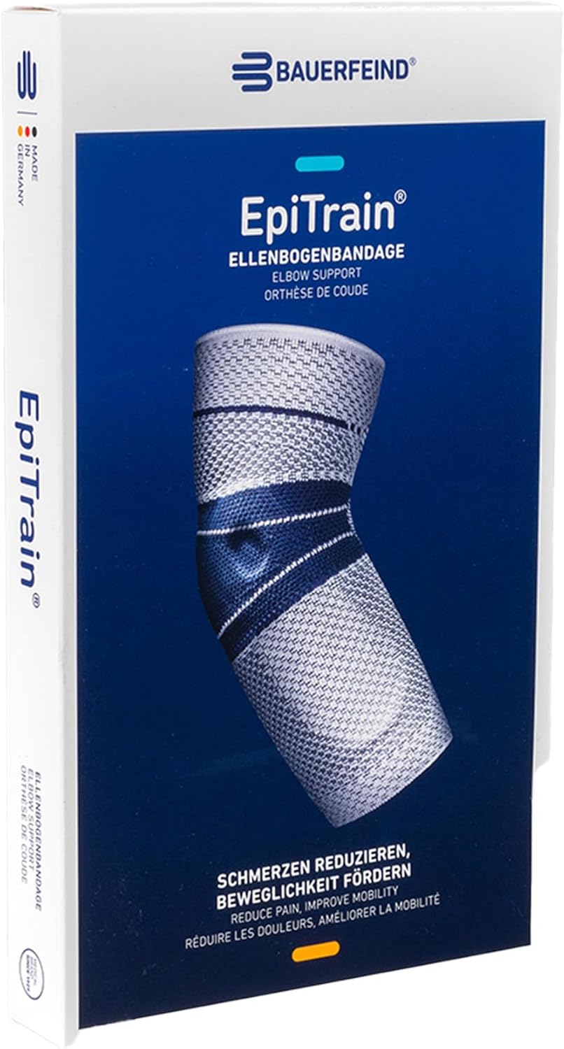 Bauerfeind - EpiTrain - Elbow Support - Breathable Knit Elbow Brace Targeted Compression for Chronic Elbow Pain, Supports Forearm Tendons & Muscles, Golfer's or Tennis Elbow Relief - Image 8