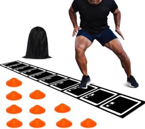 Agility Ladder Set 15ft Rubber Non-...