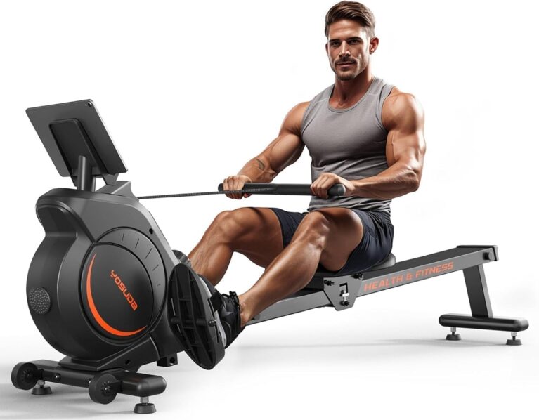YOSUDA Rowing Machine for Home, Magnetic Rower with 16-Level Resistance