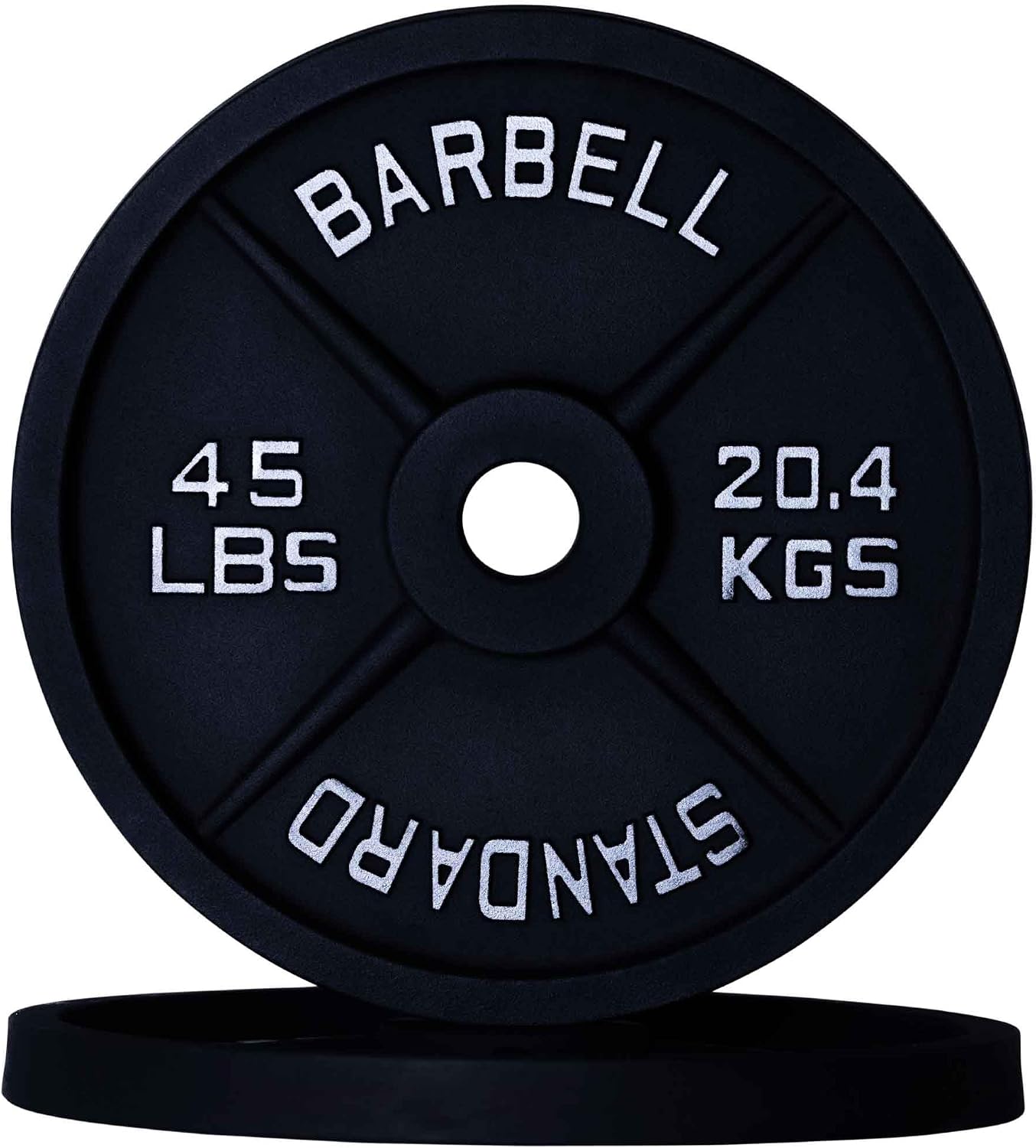 Weight Plate Pairs and Sets from Barbell Standard | Powder Coated & Extremely Durable | Fits 2" Olympic Barbells | 2% Tolerance Guarantee