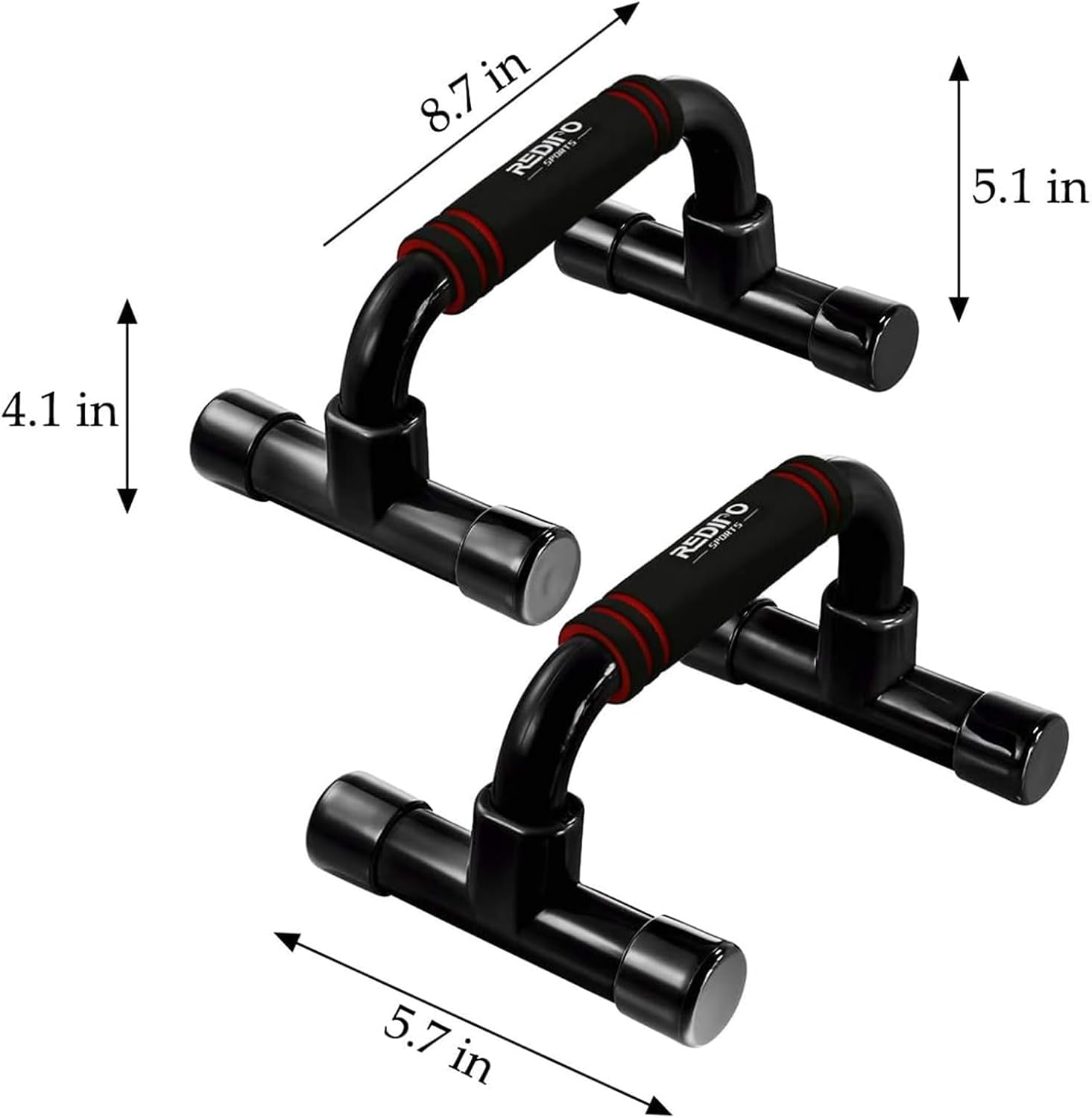 Push Up Bars Strength Training - Workout Stands With Ergonomic Push-up Bracket Board with Anti-Slip Sturdy Structure Portable for Home Fitness Training, Push Up Stands Handle for Floor Workouts - Image 2