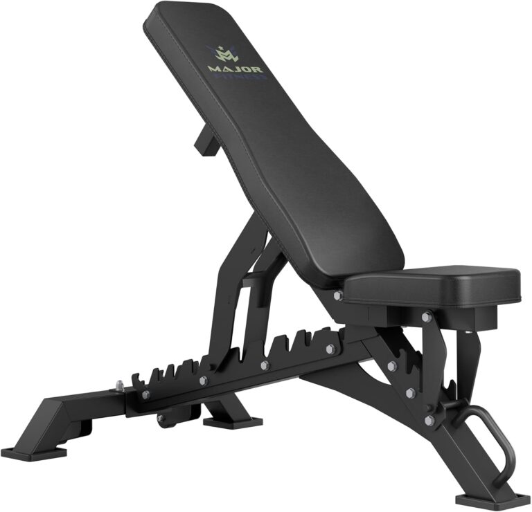MAJOR FITNESS Weight Bench - 1300LBS Weight Capacity and 36 Adjustable Positions Strength Training Bench for Garage and Home Gym Workouts