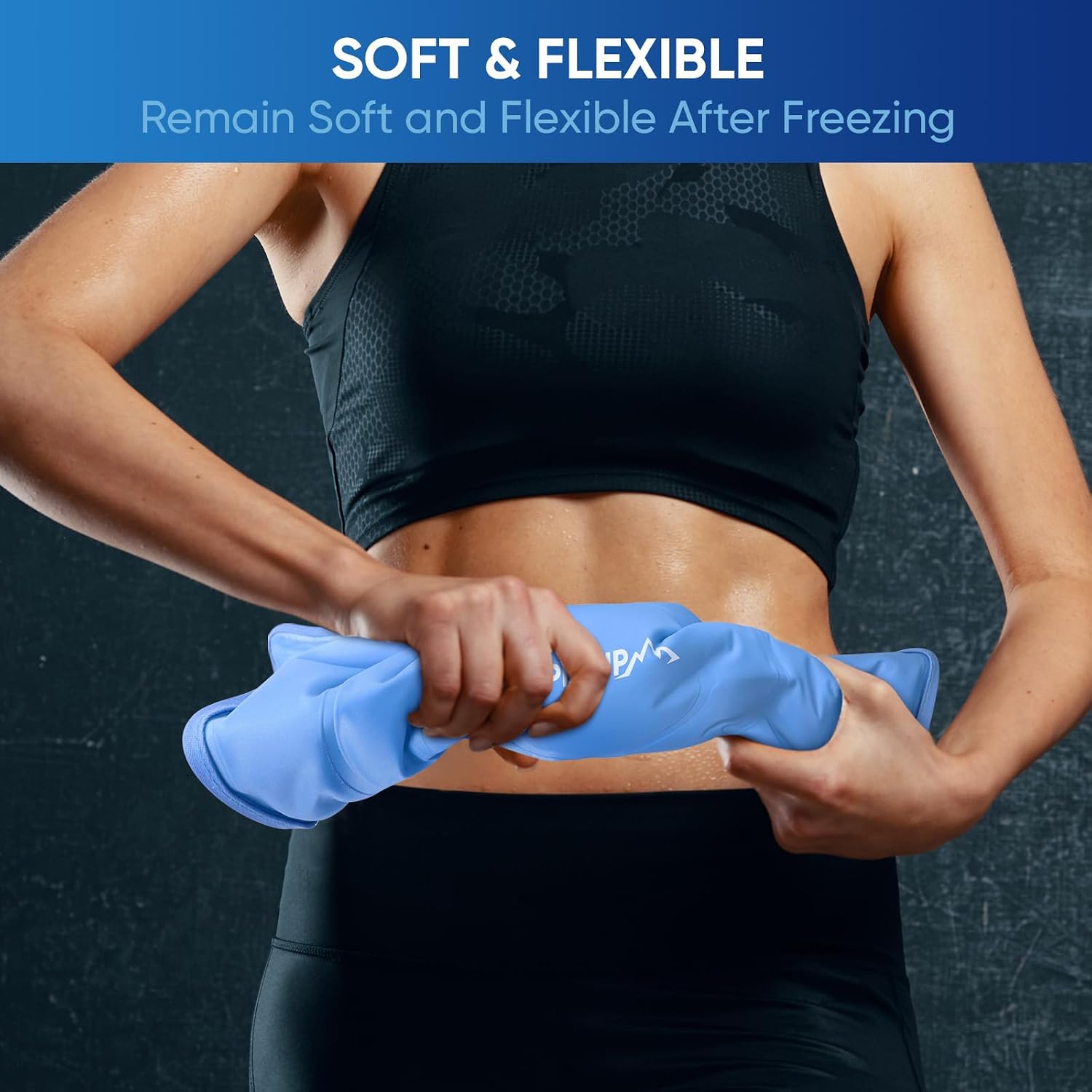 APEXUP Gel Ice Packs for Injuries Reusable, Flexible Double Sided Cold Packs for Injuries, Ice Pack for Knee, Shoulder, Back, Hip, Leg, Arm (Blue, 11.5"x7.5", 1PK) - Image 8