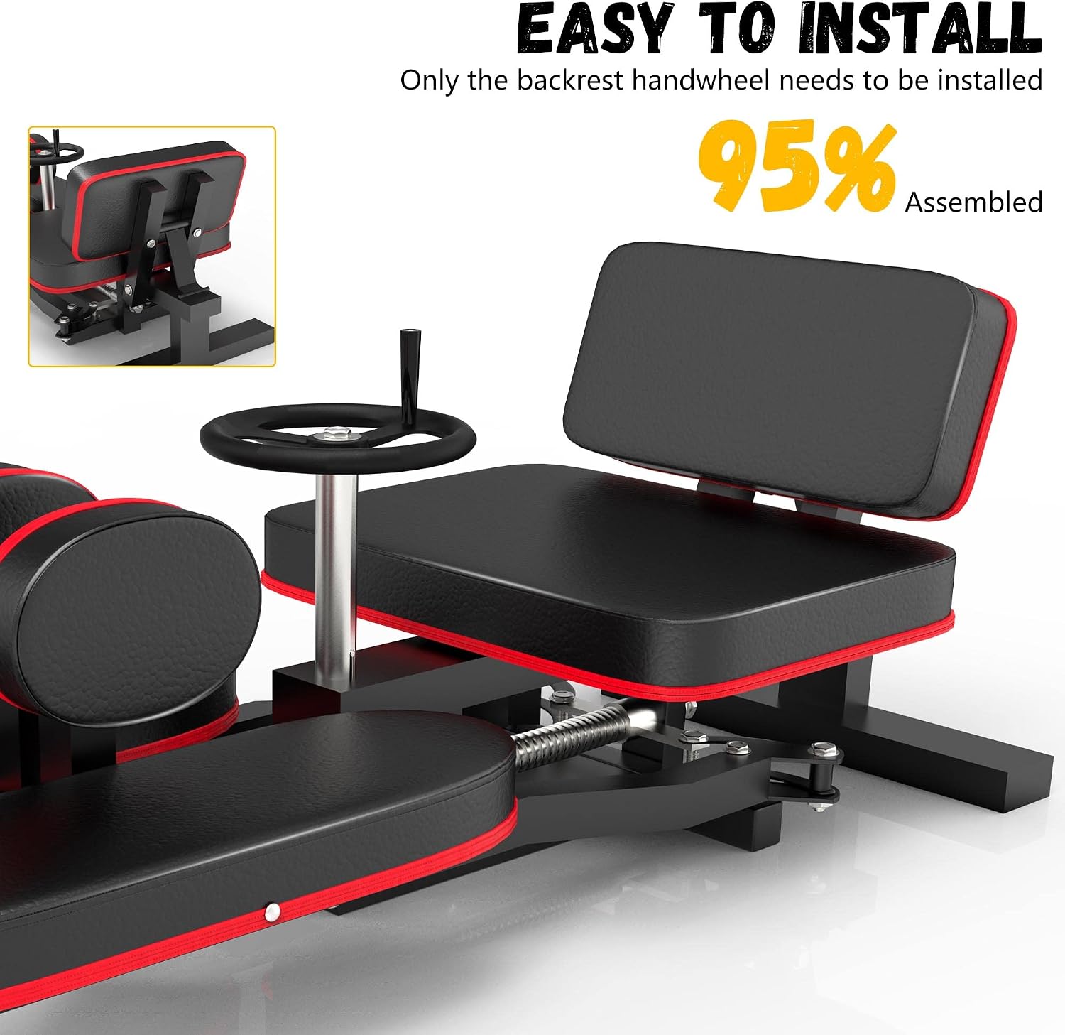Rigel Leg Stretcher, 220LBS Leg Stretch Machine, Heavy Duty Steel Frame Equipment Splits Machine, Leg Stretching Training Machine for Home Gym Split Machine Training Fitness - Image 5