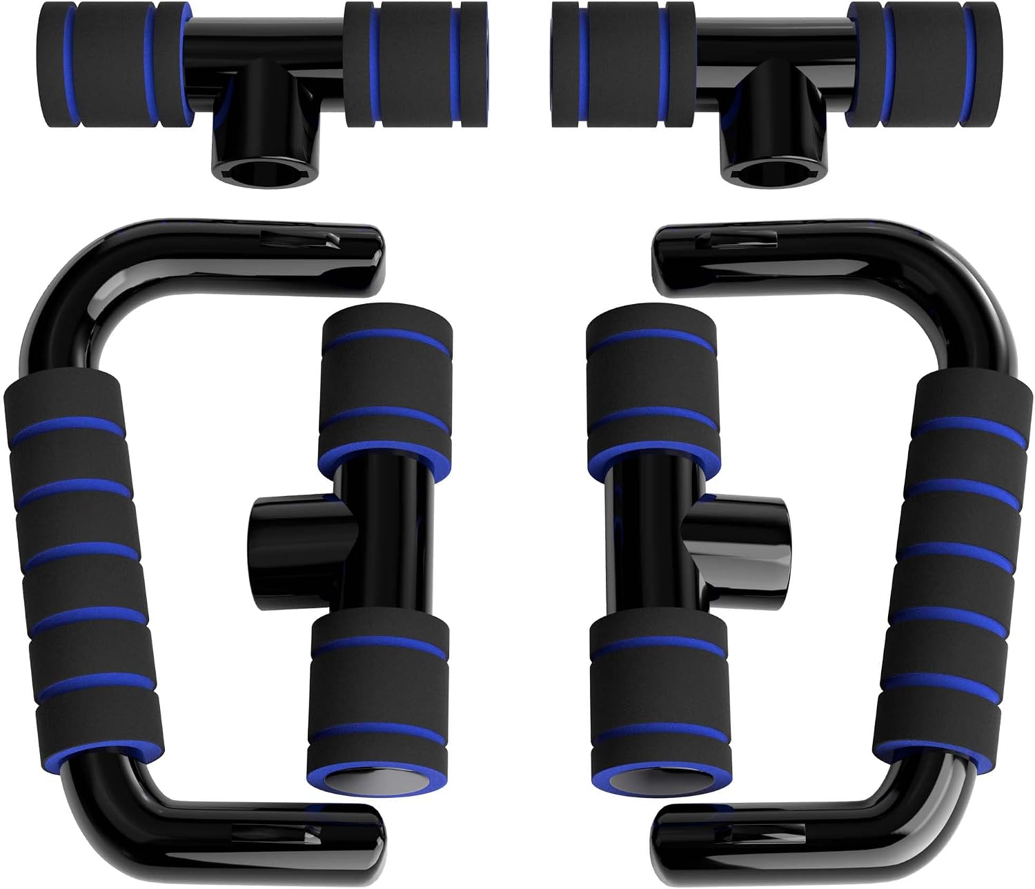 READAEER Push Up Bars Gym Exercise Equipment Fitness 1 Pair Pushup Handles with Cushioned Foam Grip and Non-Slip Sturdy Structure Push Up Bars for Men & Women - Image 6