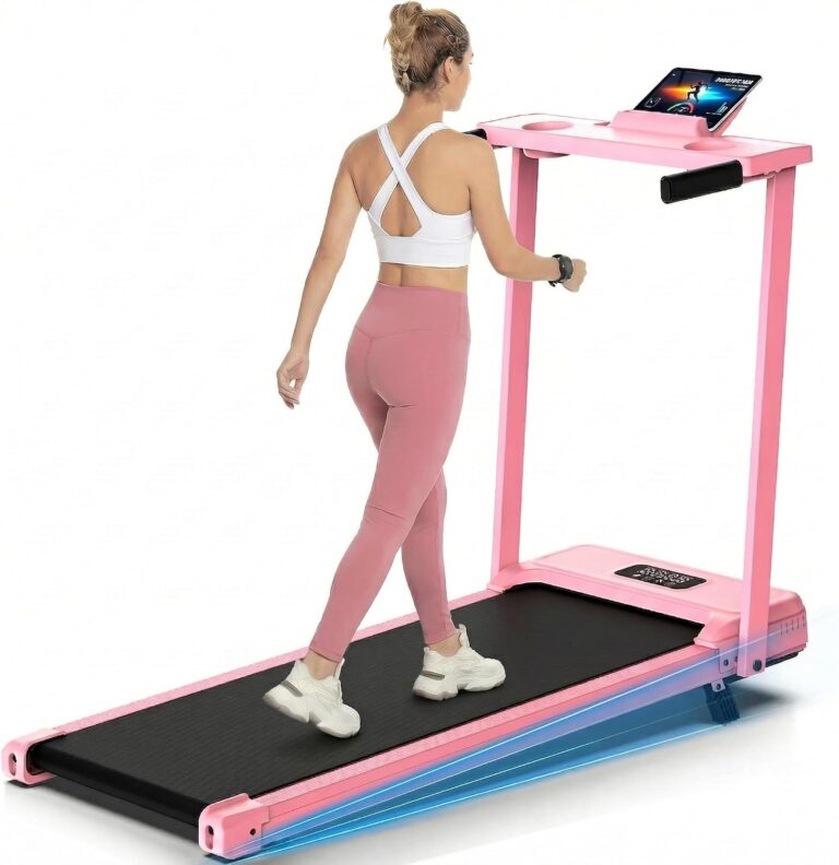 FUNMILY 3.5HP Walking Pad with Incline - Treadmill with Desk & Handle Bar