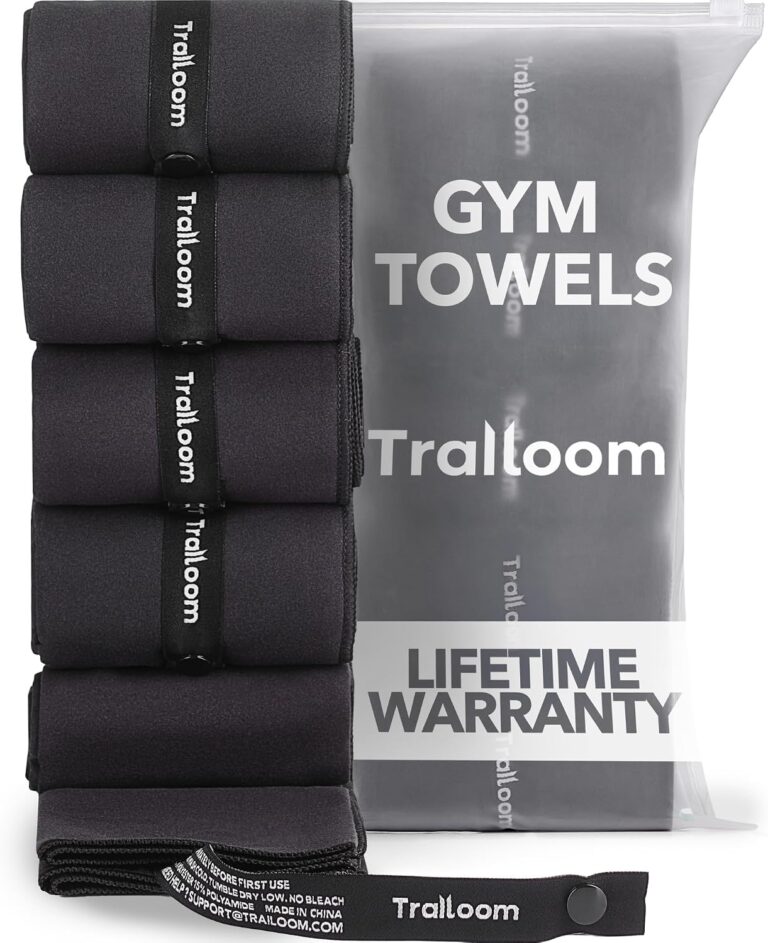 Trailoom Microfiber Gym Towels, Quick Dry, Highly Absorbing, Odor-Free