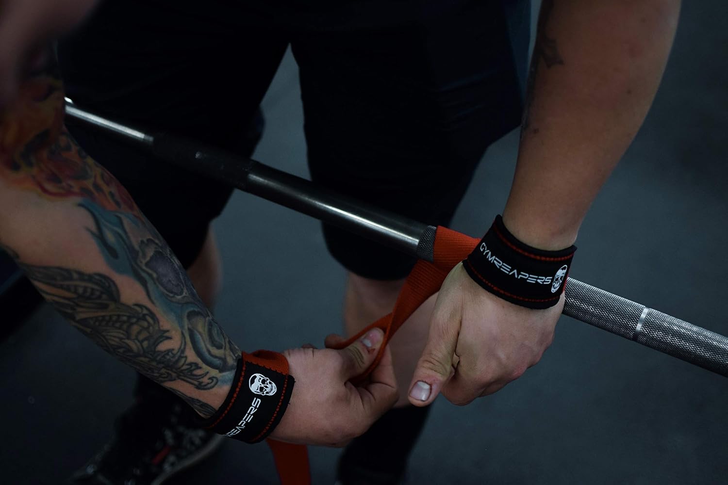 Gymreapers Lifting Wrist Straps for Weightlifting, Bodybuilding, Powerlifting, Strength Training, & Deadlifts - Padded Neoprene with 18" Cotton - Image 6