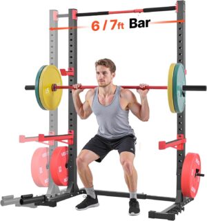 VEVOR Power Cage Squat Rack, Multif...