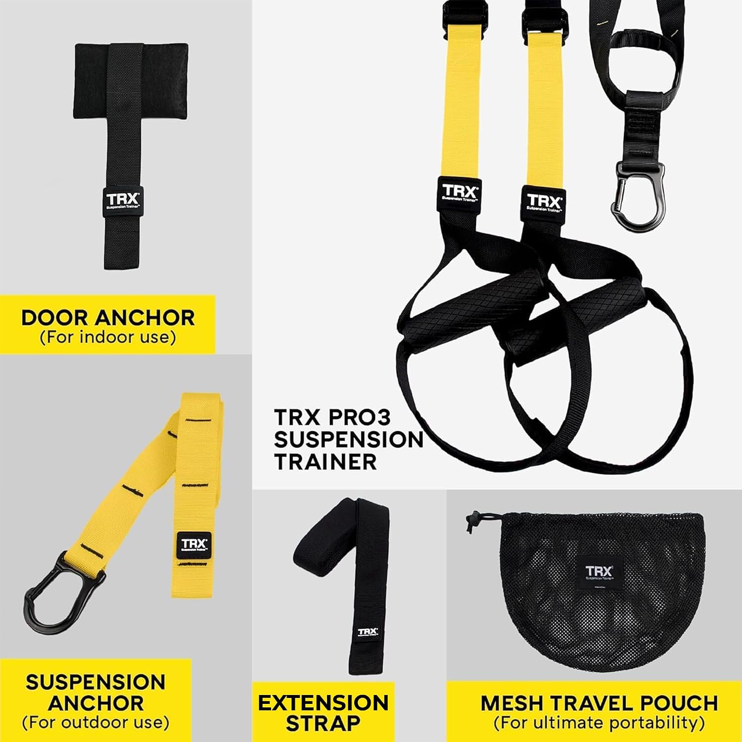 TRX Pro3 Home Gym System – Professional-Grade Suspension Trainer for Strength Training, HIIT, Cardio & Full-Body Workouts, Durable Design with Indoor & Outdoor Anchors - Image 5