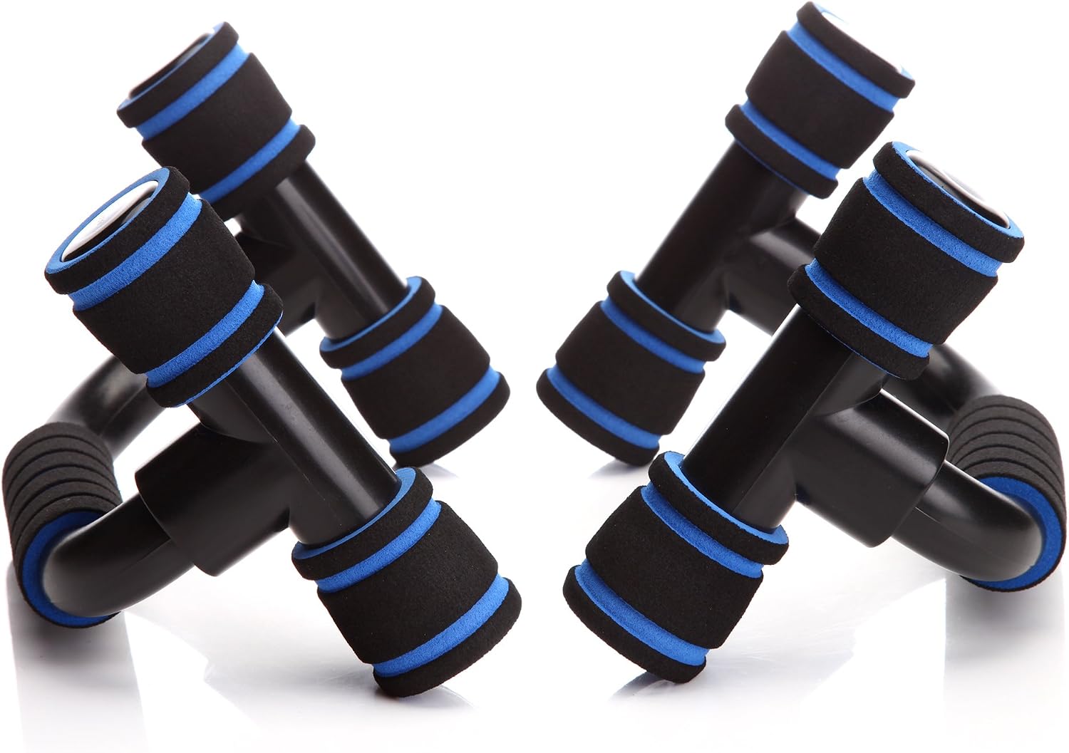 READAEER Push Up Bars Gym Exercise Equipment Fitness 1 Pair Pushup Handles with Cushioned Foam Grip and Non-Slip Sturdy Structure Push Up Bars for Men & Women - Image 8