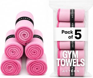 Acteon Microfiber Gym Towels 5 Pack...