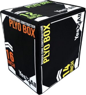 Yes4All 3-in-1 Soft-Padded Plyo Box...
