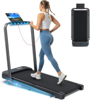 WELLFIT Folding Treadmill for Home,...