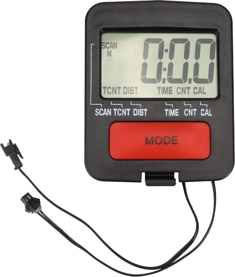 Rowing Machine Part Counter Monitor LCD Display Replacement for Stepper Gym Accessories Fitness Equipment, Tracks Time, Count, Calories, Distance, Multifunctional Rower Parts (No Battery Included)