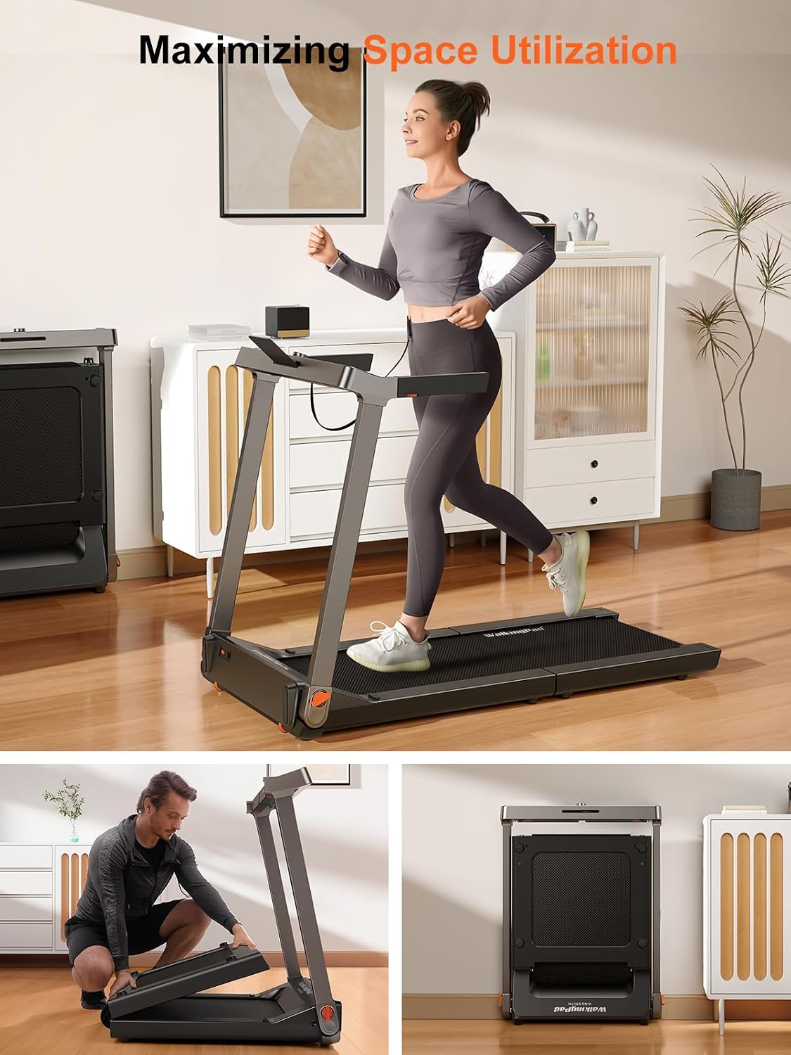 WALKINGPAD Foldable Walking Pad Treadmill with Handle Bar, 7.5MPH - Image 4