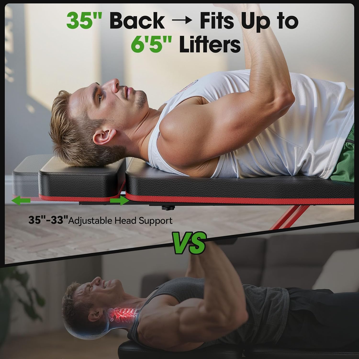 FLYBIRD Adjustable Weight Bench, Full Body Workout Bench for Home Gym - Image 2