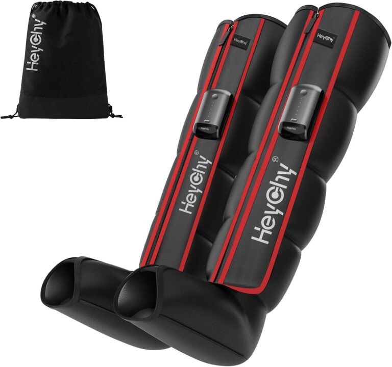 HEYCHY Cordless Air Compression Leg Recovery Boots, 5 Levels