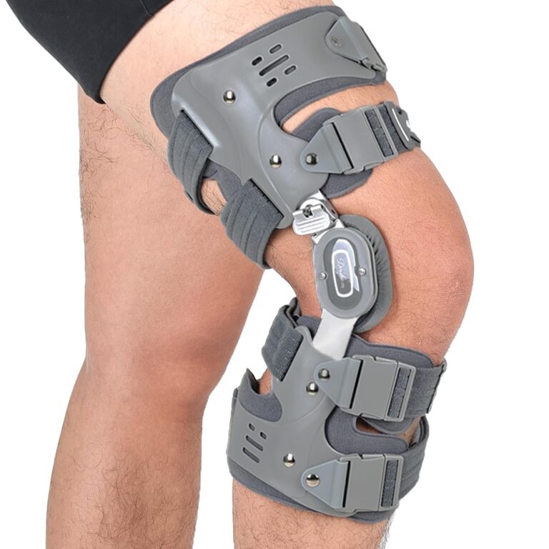 Unloader Knee Brace for Osteoarthritis Pain Relief Adjustable Hinged Knee Support for Medial and Lateral Voluntarily Offloading Bone on Bone Pressure for Walking Hiking Daily Use Right Leg