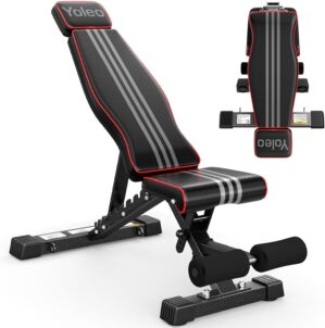 YOLEO Adjustable Weight Bench, ASTM...