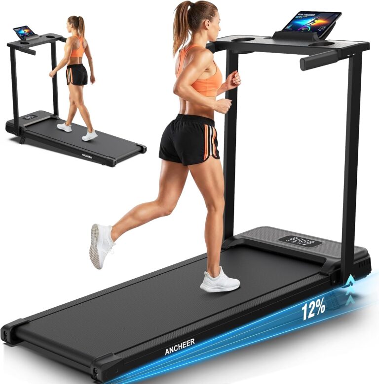 FUNMILY 3.5HP Walking Pad with Incline - Treadmill with Desk & Handle Bar