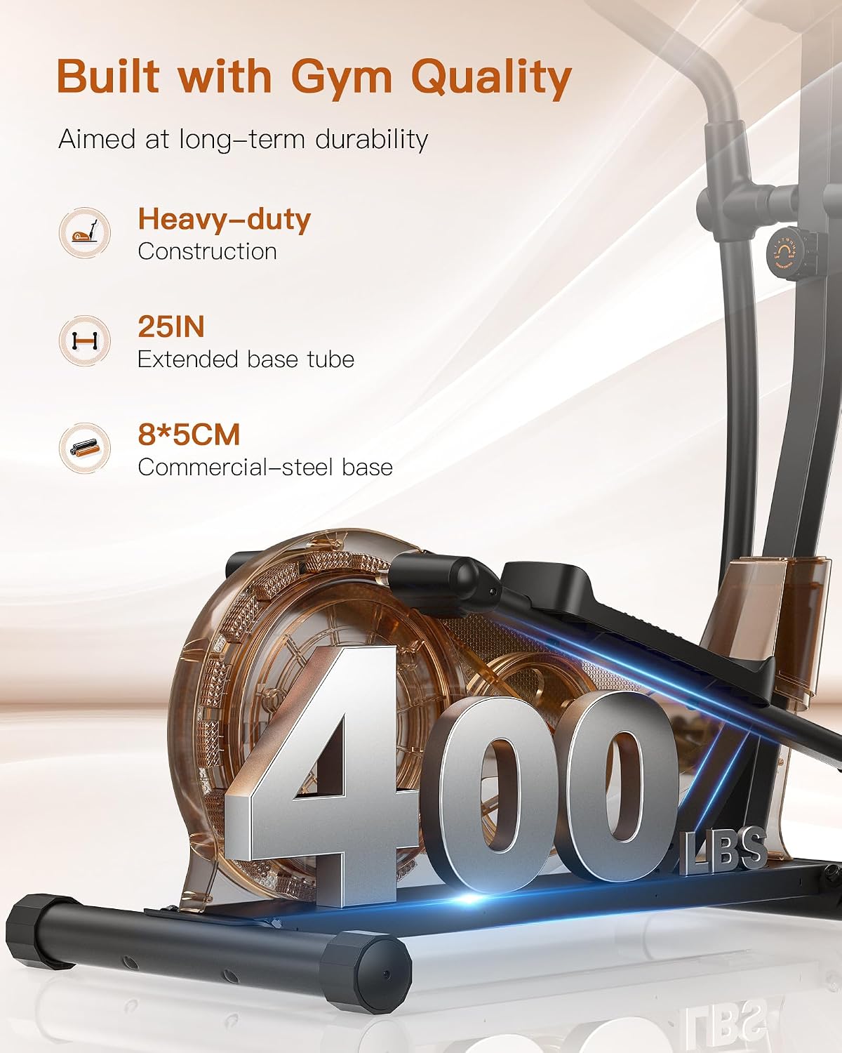 Niceday Elliptical Exercise Machine with 15.5IN/16IN/20IN Stride - Image 3