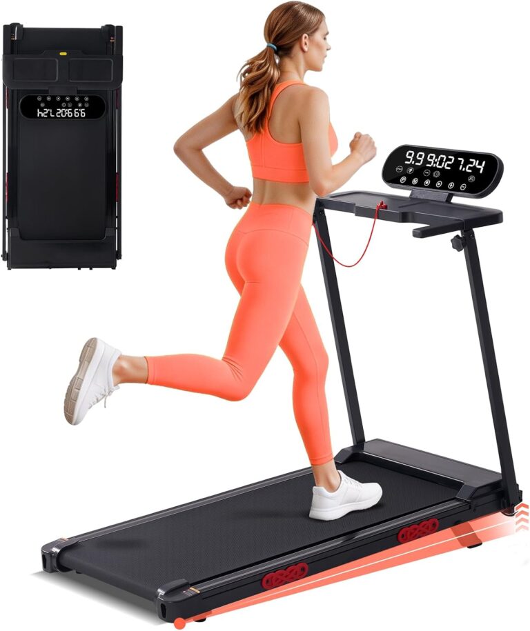 MCRG Walking Pad with Incline, Portable Treadmill with Handle Bar for Home, 3.0HP Electric Home Walking pad Treadmill, 0.6-7.6MPH Mini Under Desk Treadmills for Exercising with Handles Incline, 350LBS