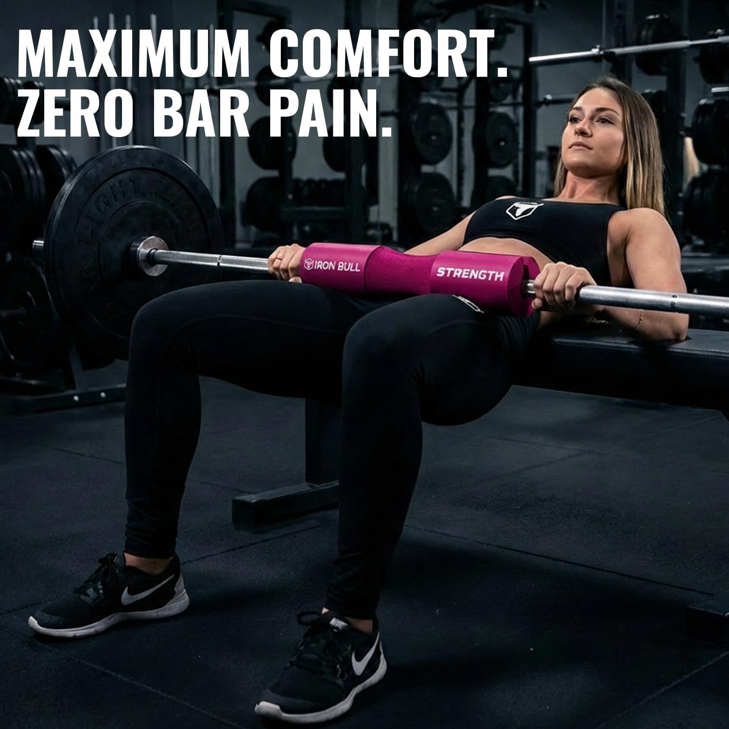 Advanced Squat Pad - Barbell Pad for Hip Thrusts, Squats & Lunges - Neck & Shoulder Squat Bar Pad Cushion Support Foam for Extra Comfort - Image 2