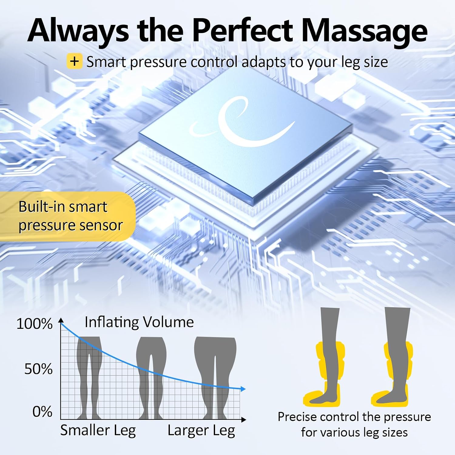 Comfytemp Air Compression Leg Massager, Foot and Calf Compression Boots - Image 8