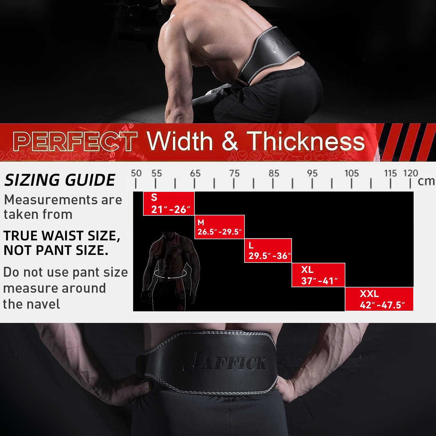 Genuine Leather Weight Lifting Belt for Men Gym Weight Belt Lumbar Back Support Powerlifting Weightlifting Heavy Duty Workout Training Strength Training Equipment - Image 2