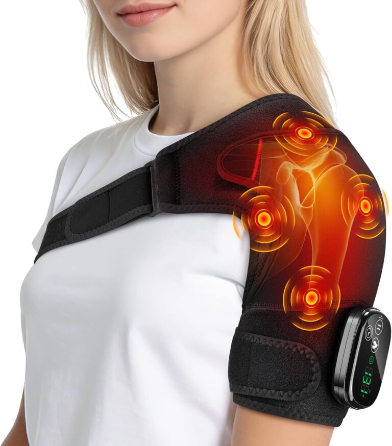 BAISEMAIN Shoulder Heating Pad with Massage for Rotator Cuff Relief