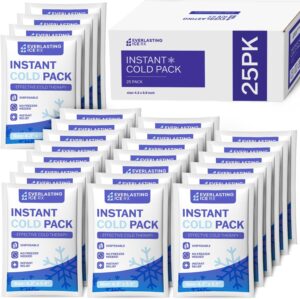 25 Pack Instant Ice Packs for Injur...