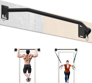 Pull Up Bar Wall Mounted-Heavy Duty...