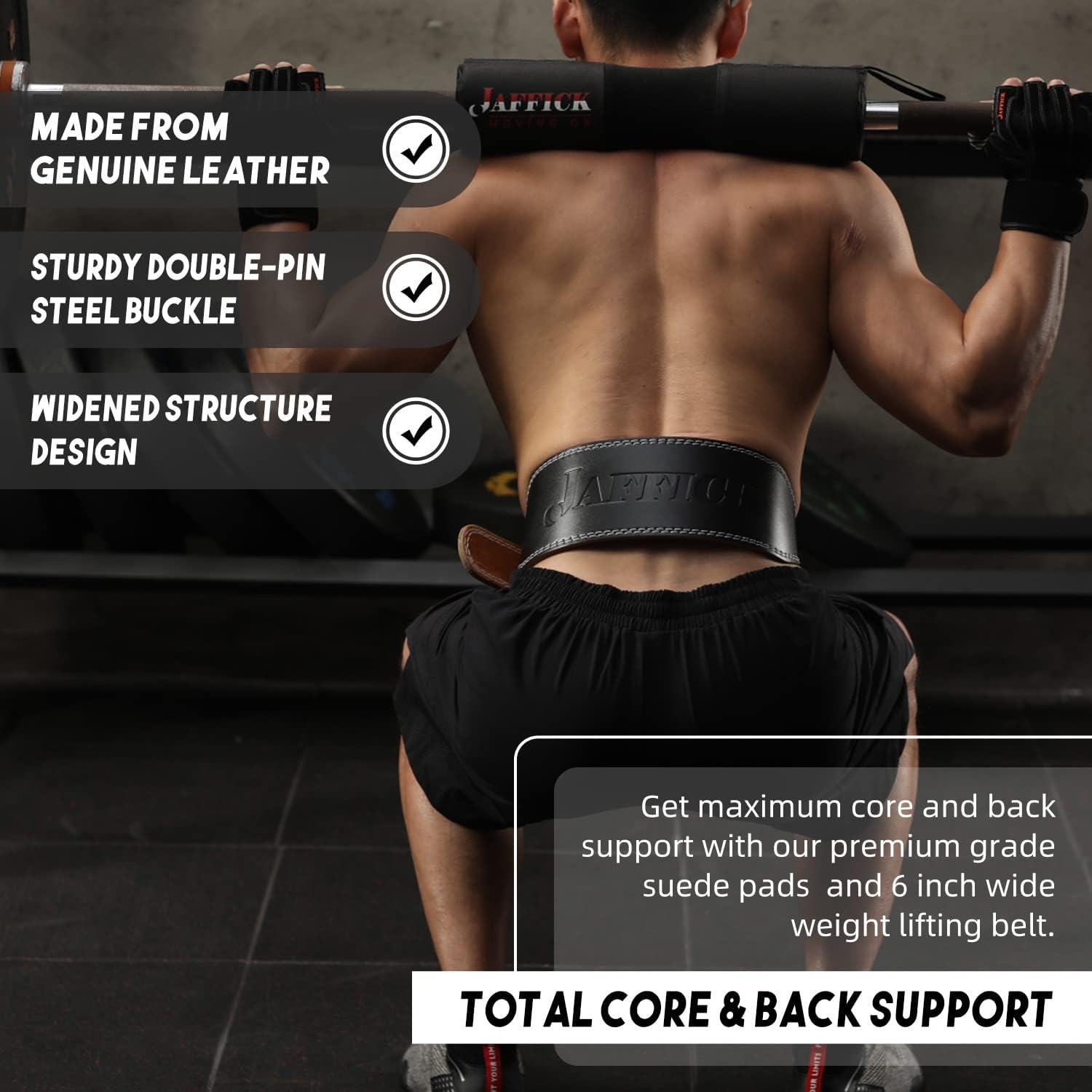 Genuine Leather Weight Lifting Belt for Men Gym Weight Belt Lumbar Back Support Powerlifting Weightlifting Heavy Duty Workout Training Strength Training Equipment - Image 9