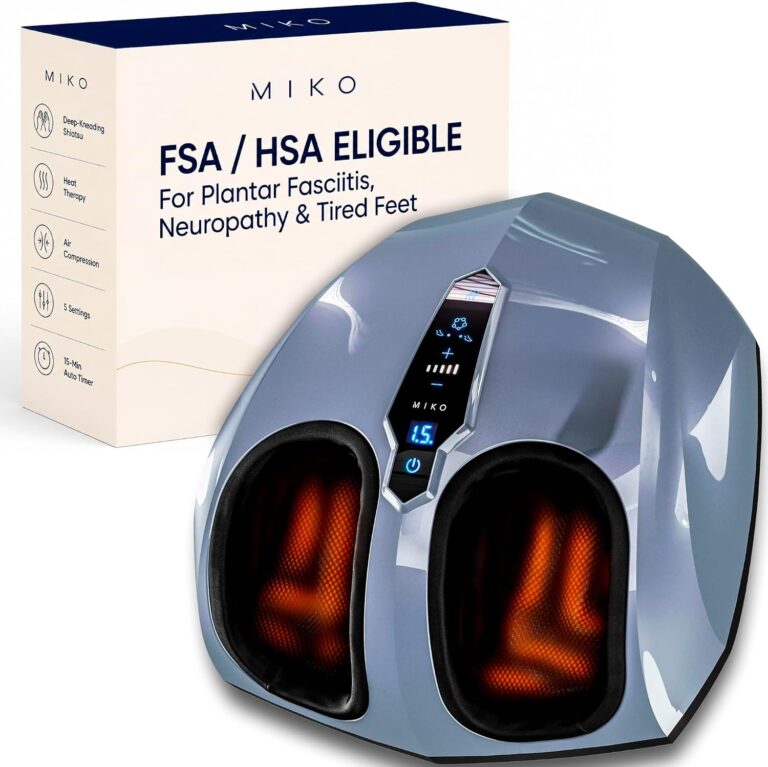 MIKO Shiatsu Foot Massager with Heat for Neuropathy & Plantar Fasciitis