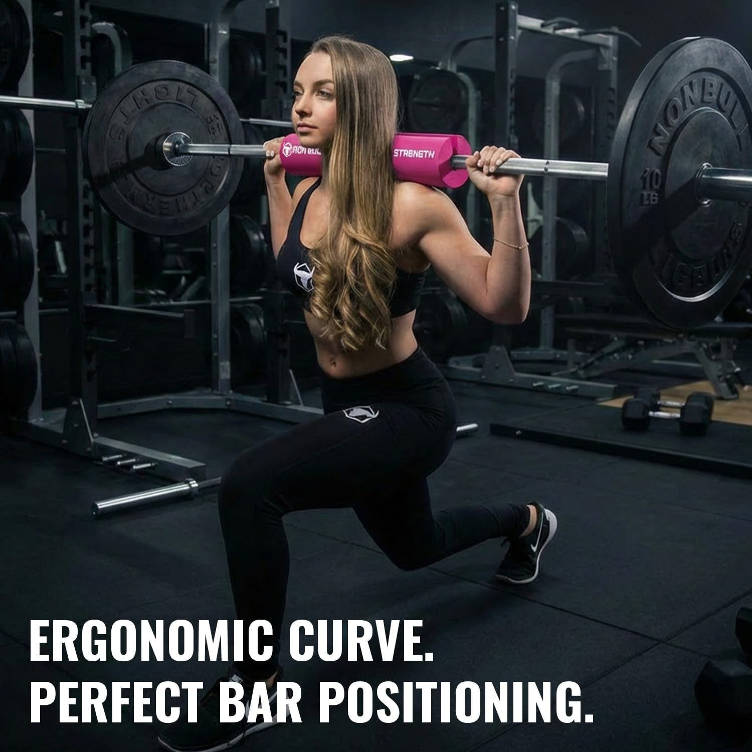 Advanced Squat Pad - Barbell Pad for Hip Thrusts, Squats & Lunges - Neck & Shoulder Squat Bar Pad Cushion Support Foam for Extra Comfort - Image 4