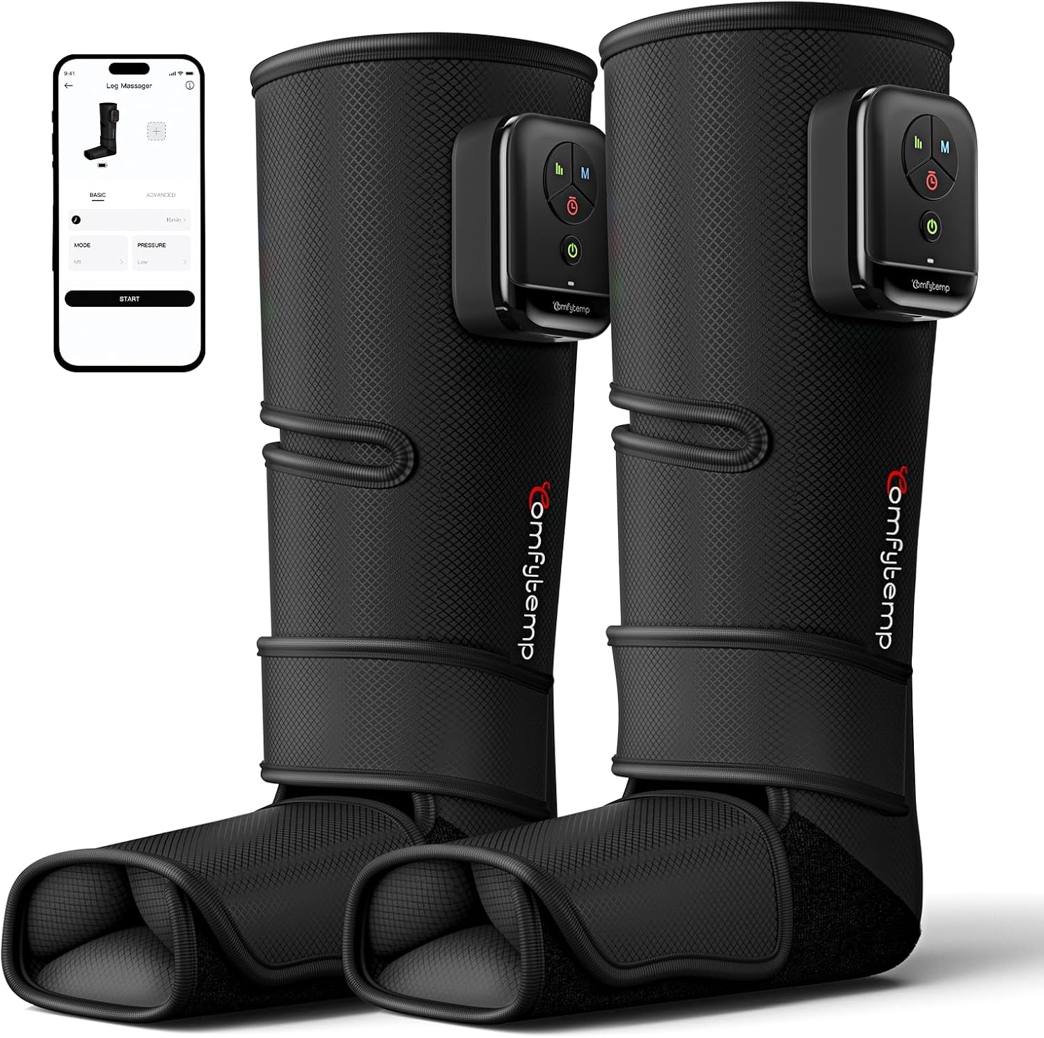 Comfytemp Air Compression Leg Massager, Foot and Calf Compression Boots