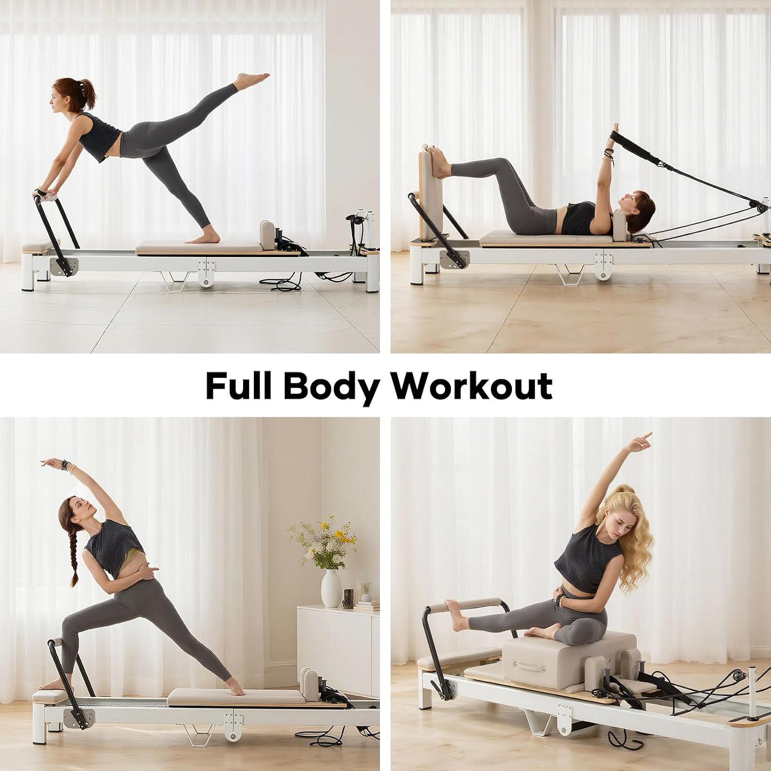 Ultra Foldable Pilates Reformer Studio Aluminum Pilates Machine - Image 8