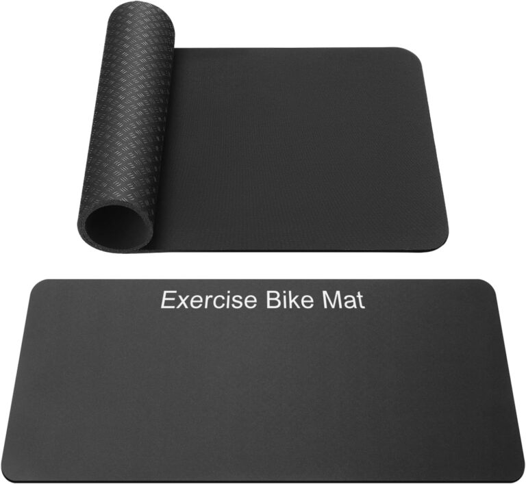 TOBWOLF Non-Slip Mat Compatible with Peloton Bike, Concept 2 Rowing Machine