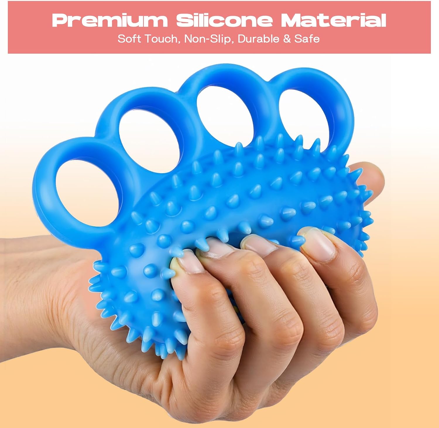 Hand Exercise Ball, Finger Therapy Ball, Grip Strengthener for Adults - Stress Relief, Massage Ball, Resistance Training for Wrist Flexibility, Hand Strengthening, Anxiety Relief - Image 4